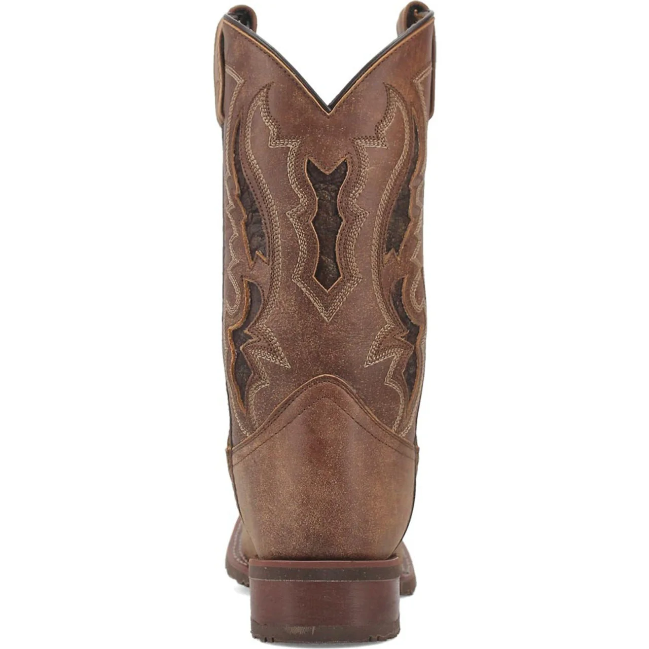 Laredo Martie Tan Broad Square Toe Boots for Men - Image 4