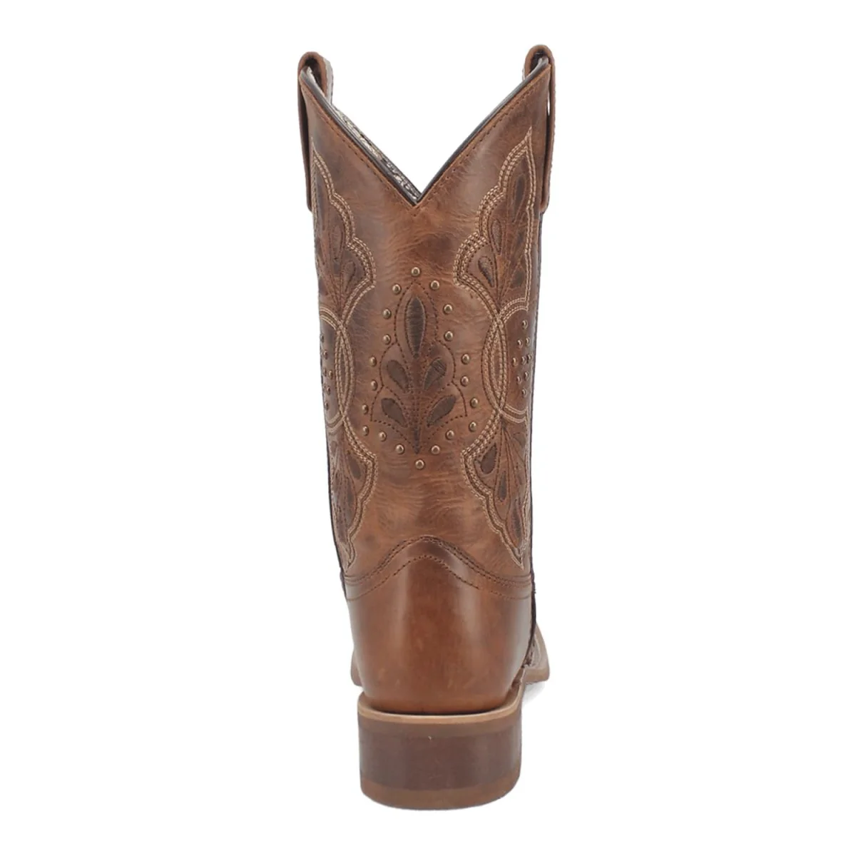 Laredo Women's Dionne Broad Square Toe Leather Boots - Brown 5972 - Image 5