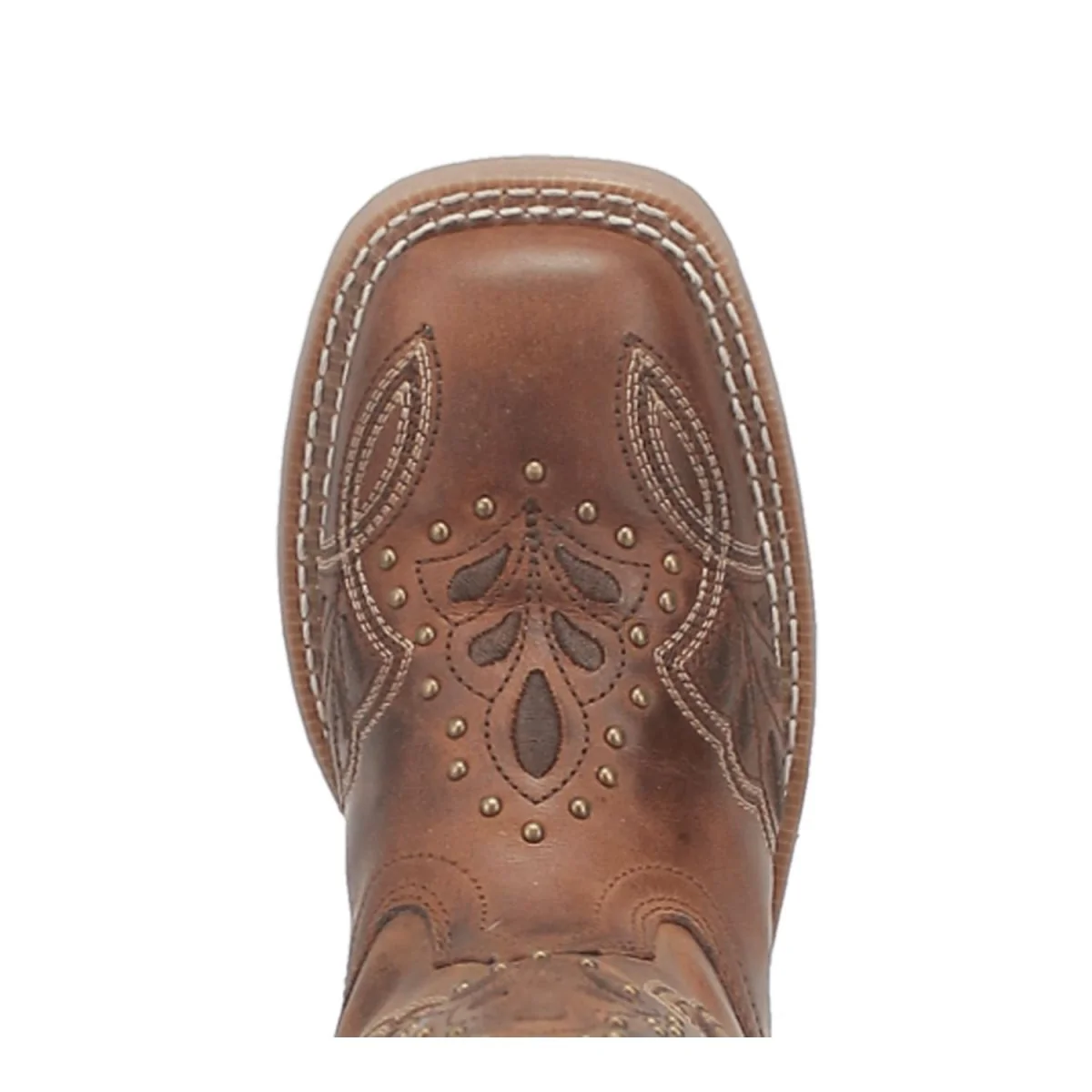 Laredo Women's Dionne Broad Square Toe Leather Boots - Brown 5972 - Image 7