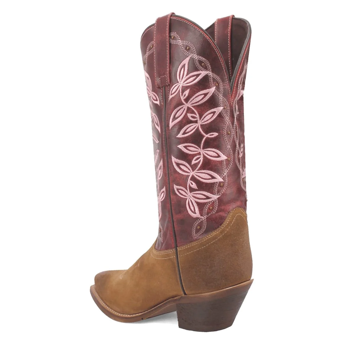 Laredo Women's Kama Snip Toe Leather Boots - Honey/Red 20005 - Image 10