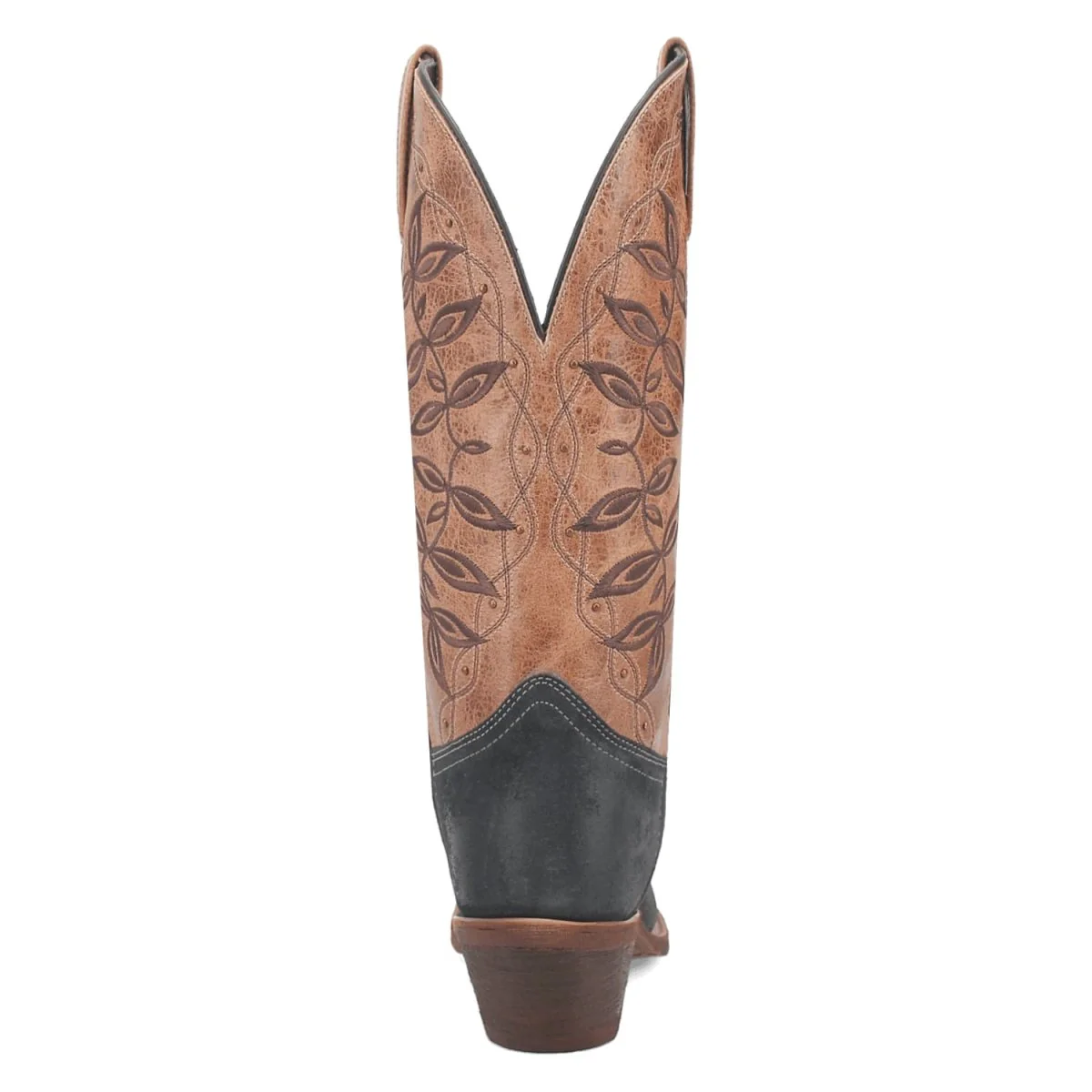 Laredo Women's Kama Snip Toe Leather Boots - Navy/Tan 20009 - Image 4