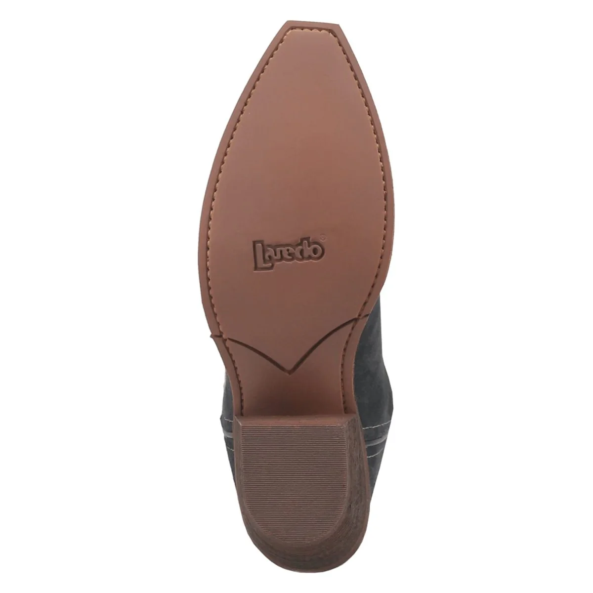 Laredo Women's Kama Snip Toe Leather Boots - Navy/Tan 20009 - Image 7