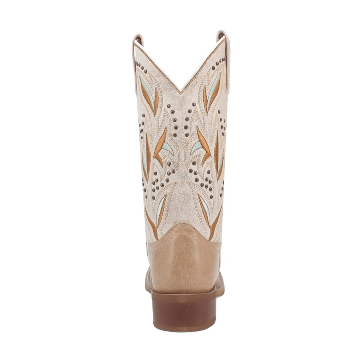 Laredo Women's Lydia Broad Square Toe Leather Boots - Sand 5603 - Image 5