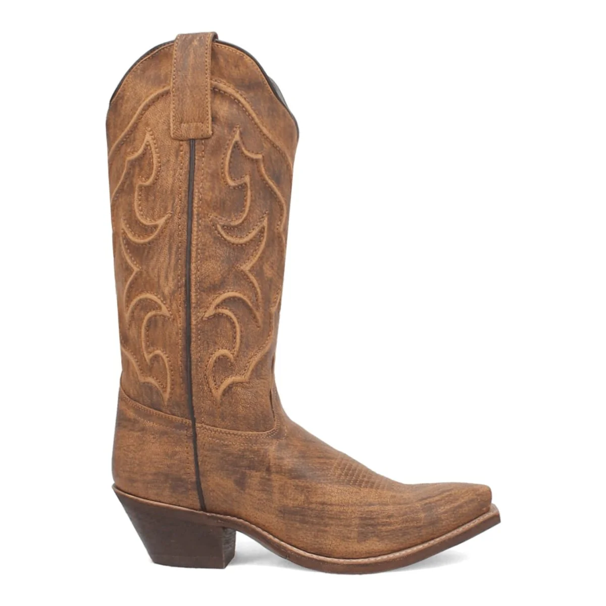 Laredo Women's Reva Snip Toe Leather Boots - Honey 54267 - Image 3