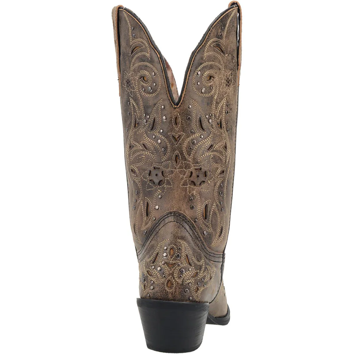 Laredo Women's Vanessa Wide Calf Leather Snip Toe Boots - Brown - Image 6