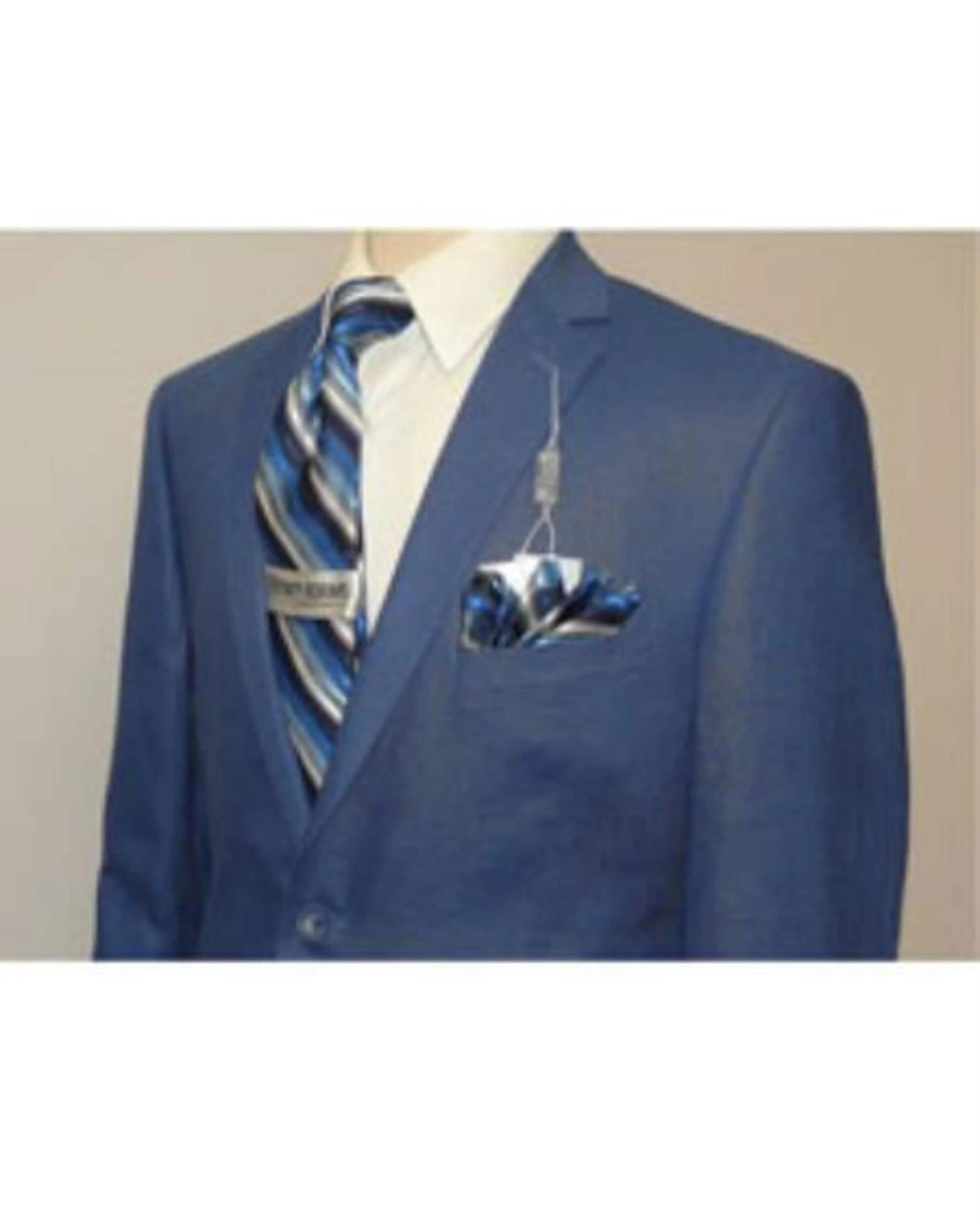 Linen Suit - Mens Summer Suits Indigo ~ cobalt blue ~ Teal New blue Color - Beach Wedding - Image 2