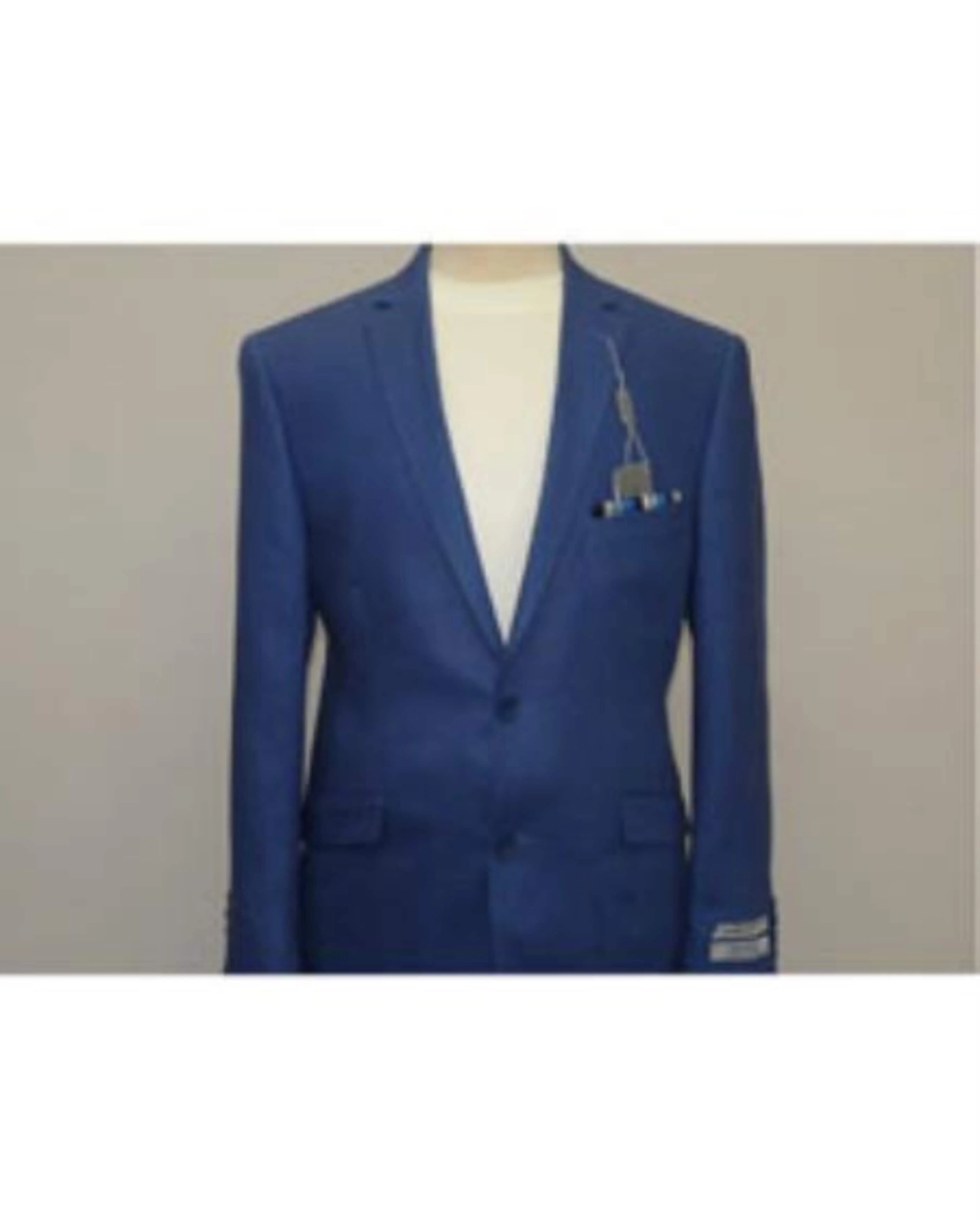 Linen Suit - Mens Summer Suits Indigo ~ cobalt blue ~ Teal New blue Color - Beach Wedding - Image 3