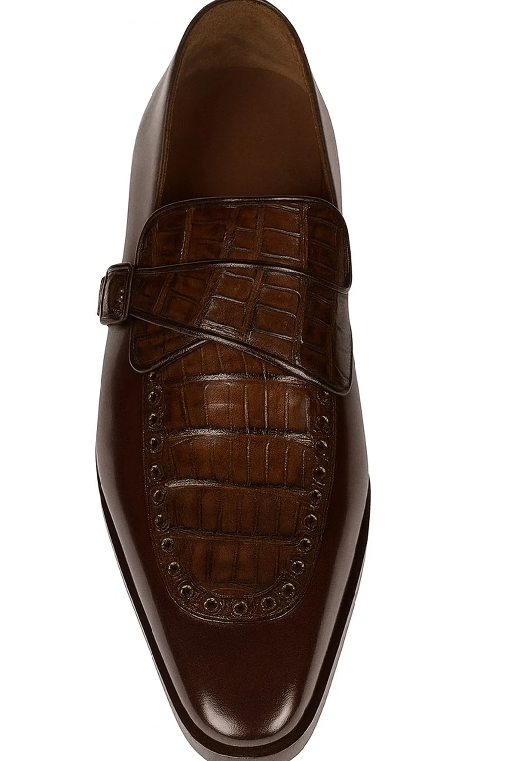 Lombardy Caiman Belly & Calfskin Monkstrap Dress Shoe - Image 5