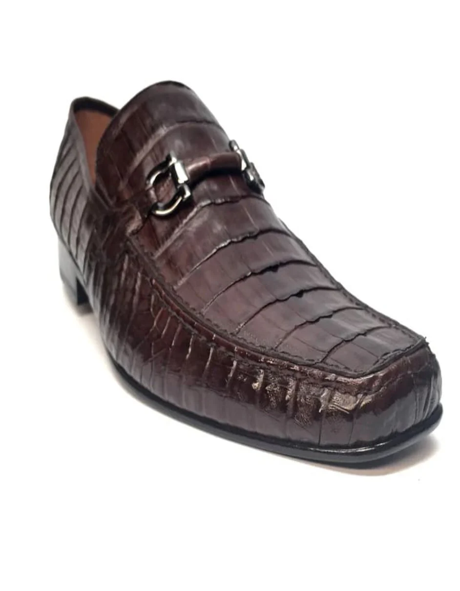 Los Altos All-Over Crocodile Belly Loafers - Image 2