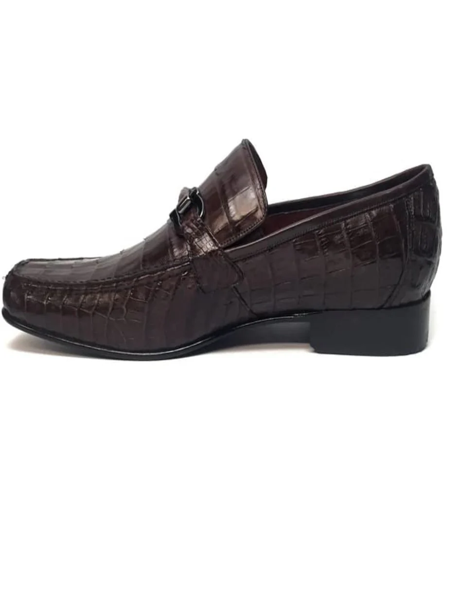 Los Altos All-Over Crocodile Belly Loafers - Image 3
