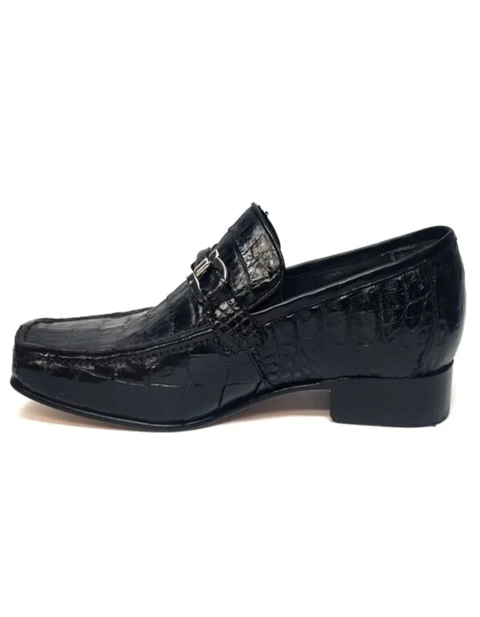 Los Altos All-Over Crocodile Belly Loafers - Image 7