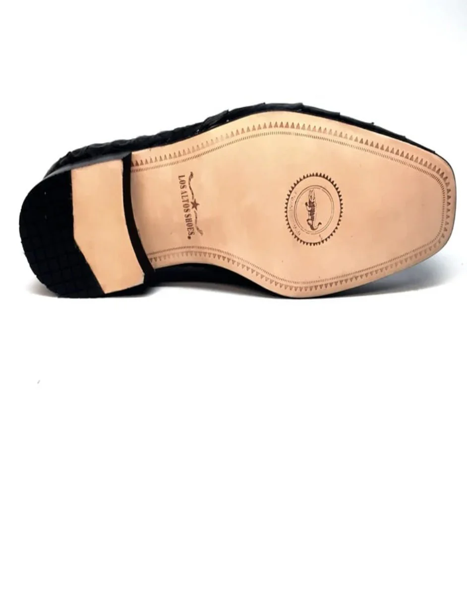 Los Altos All-Over Crocodile Belly Loafers - Image 8