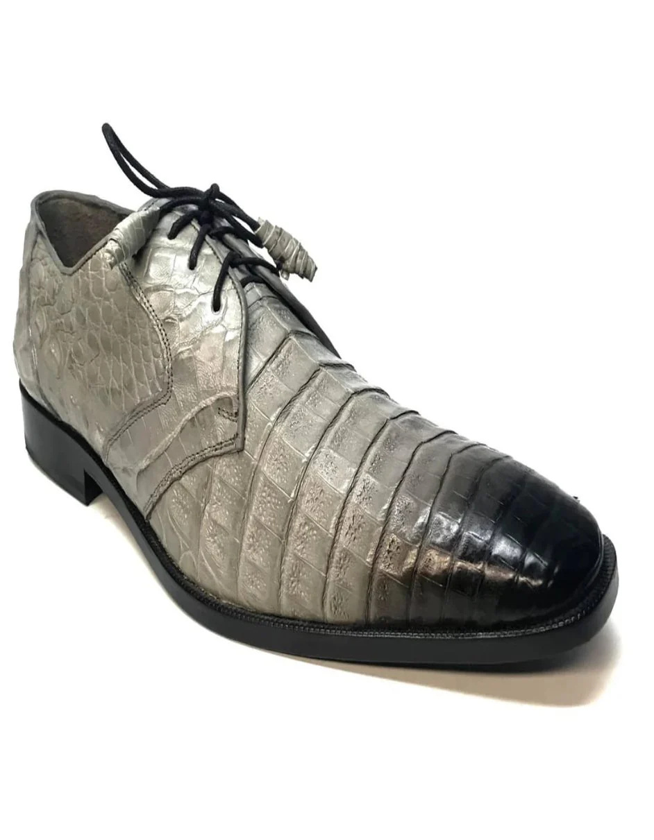 Los Altos All-Over Crocodile Lace Up Dress Shoes - Image 22
