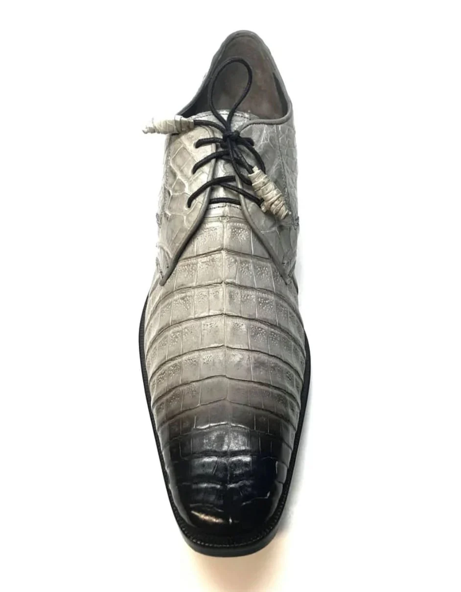 Los Altos All-Over Crocodile Lace Up Dress Shoes - Image 23