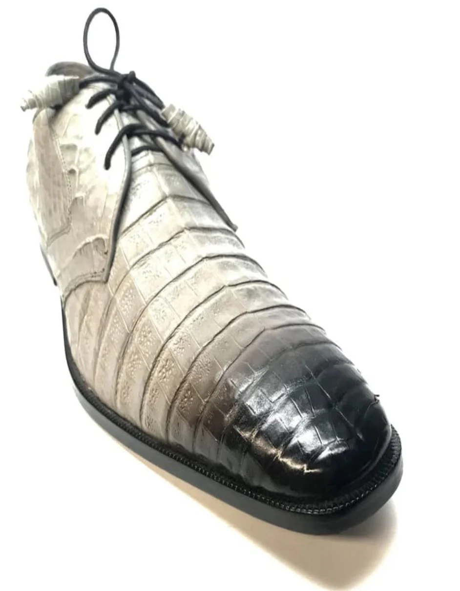 Los Altos All-Over Crocodile Lace Up Dress Shoes - Image 27