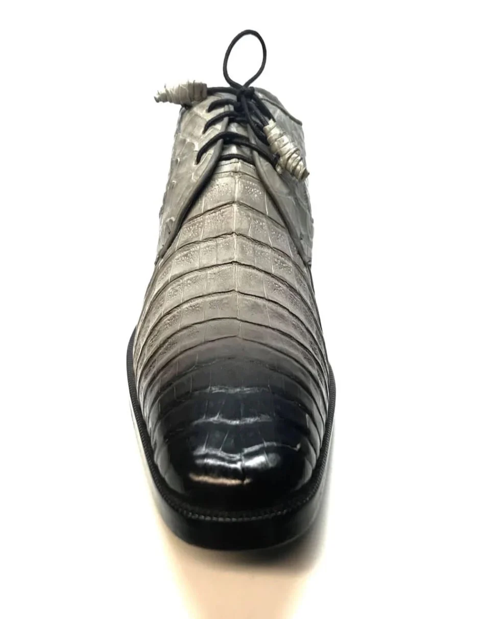 Los Altos All-Over Crocodile Lace Up Dress Shoes - Image 28