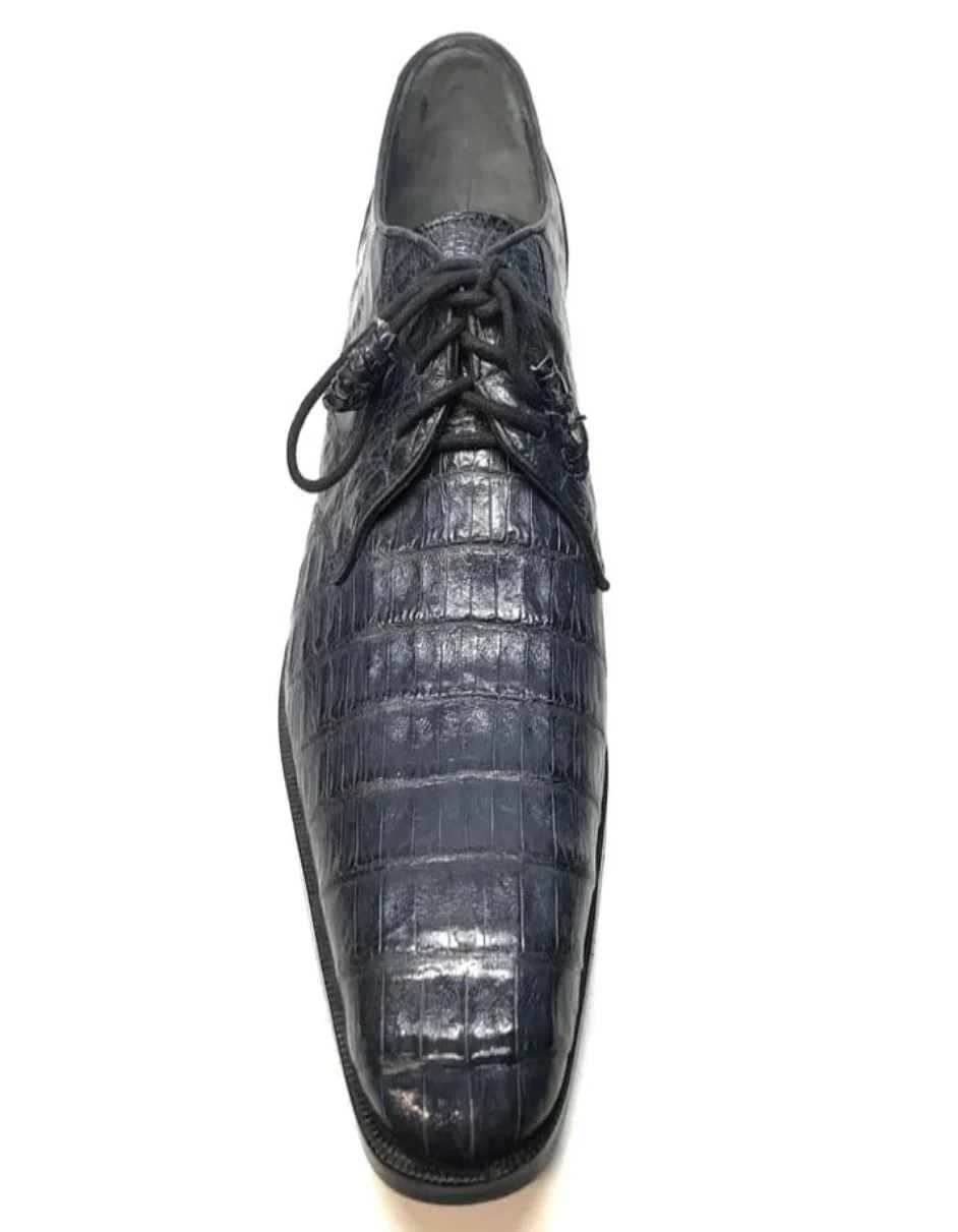 Los Altos All-Over Crocodile Lace Up Dress Shoes - Image 29
