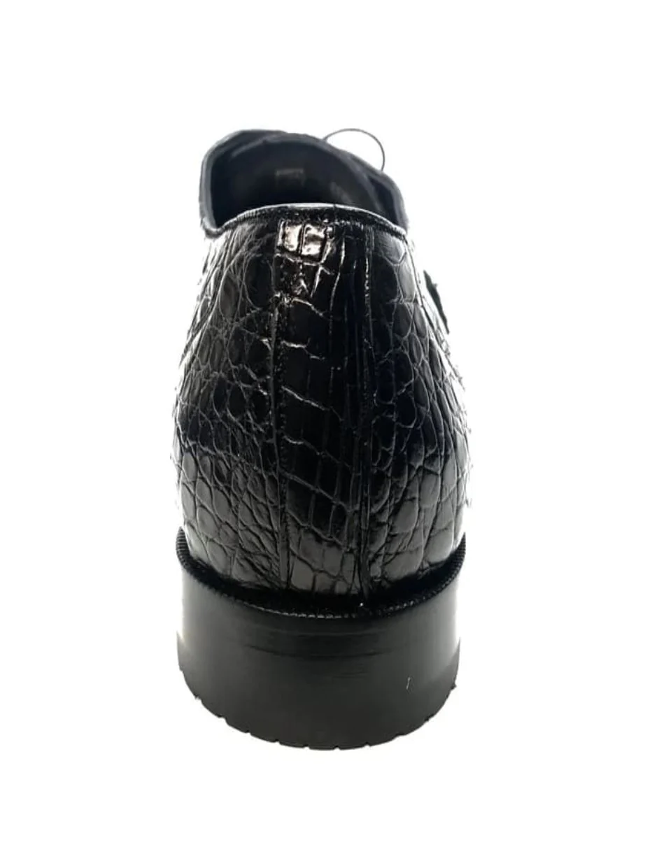 Los Altos All-Over Crocodile Lace Up Dress Shoes - Image 3