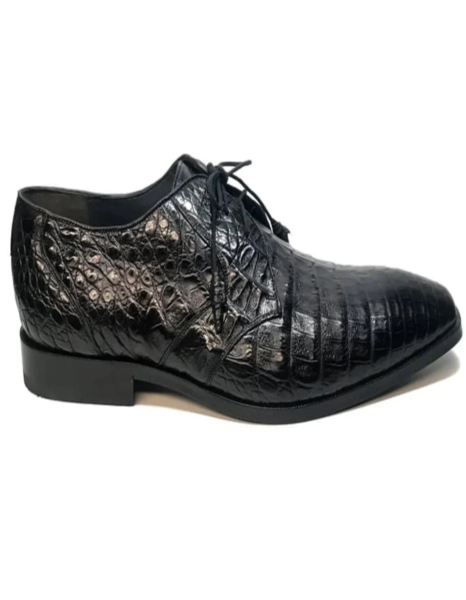 Los Altos All-Over Crocodile Lace Up Dress Shoes - Image 5