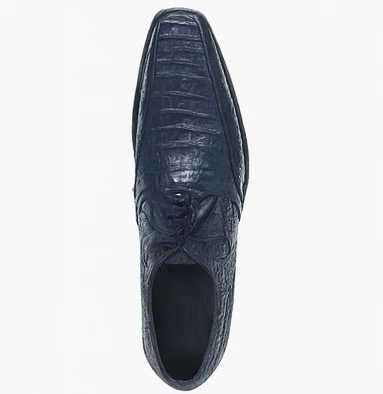 Los Altos Blue  Crocodile Bike Toe Shoes - Image 2