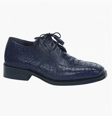 Los Altos Blue  Crocodile Bike Toe Shoes - Image 3