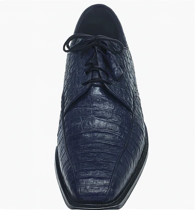 Los Altos Blue  Crocodile Bike Toe Shoes - Image 4