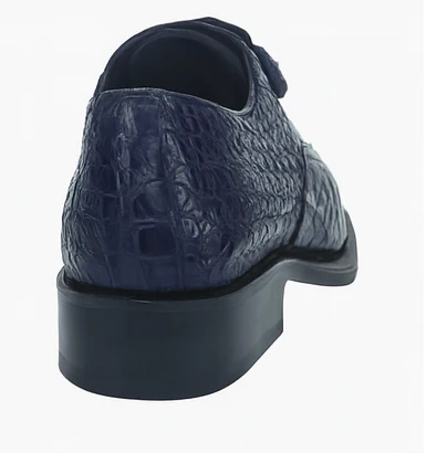 Los Altos Blue  Crocodile Bike Toe Shoes - Image 5