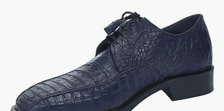 Los Altos Blue  Crocodile Bike Toe Shoes - Image 6