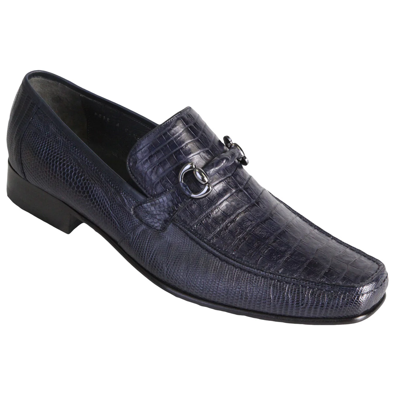 Los Altos Brown Genuine Caiman Belly & Exotic Lizard Loafer - Image 2