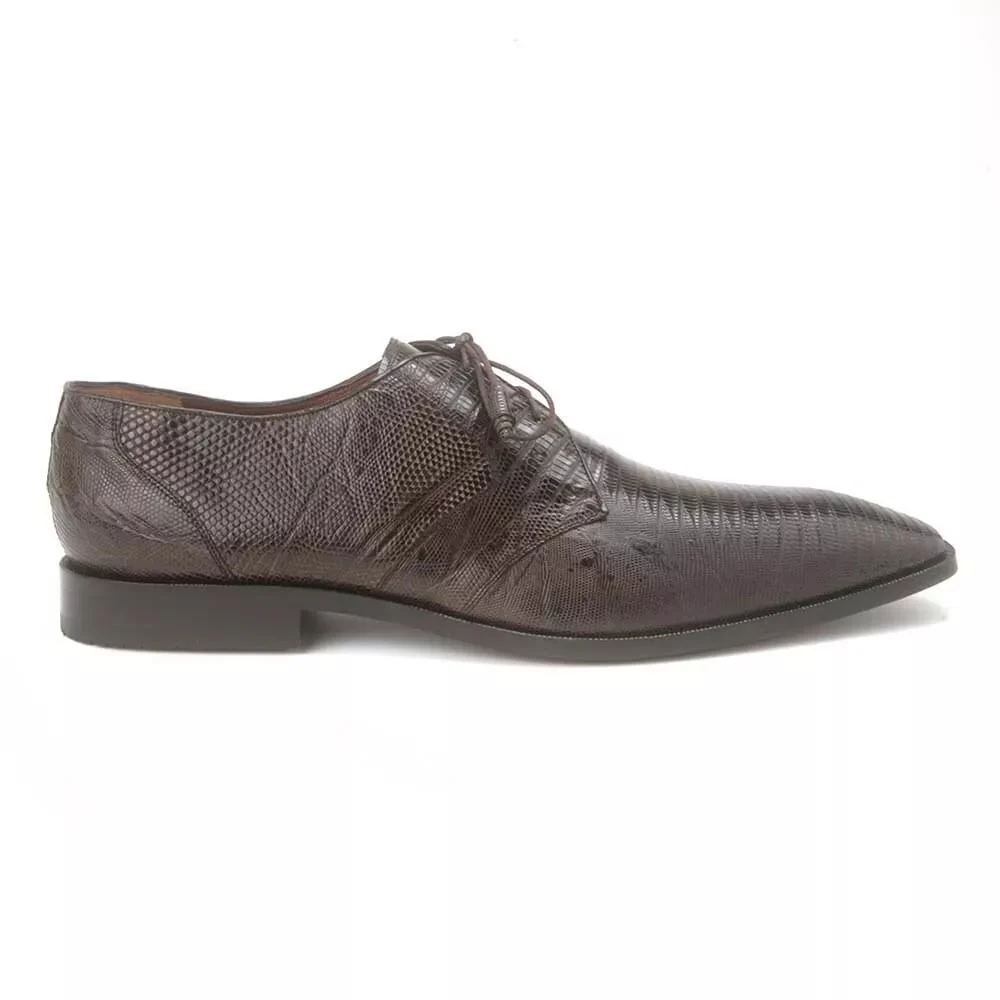 Los Altos Brown Genuine Teju Lizard Oxfords - Image 4