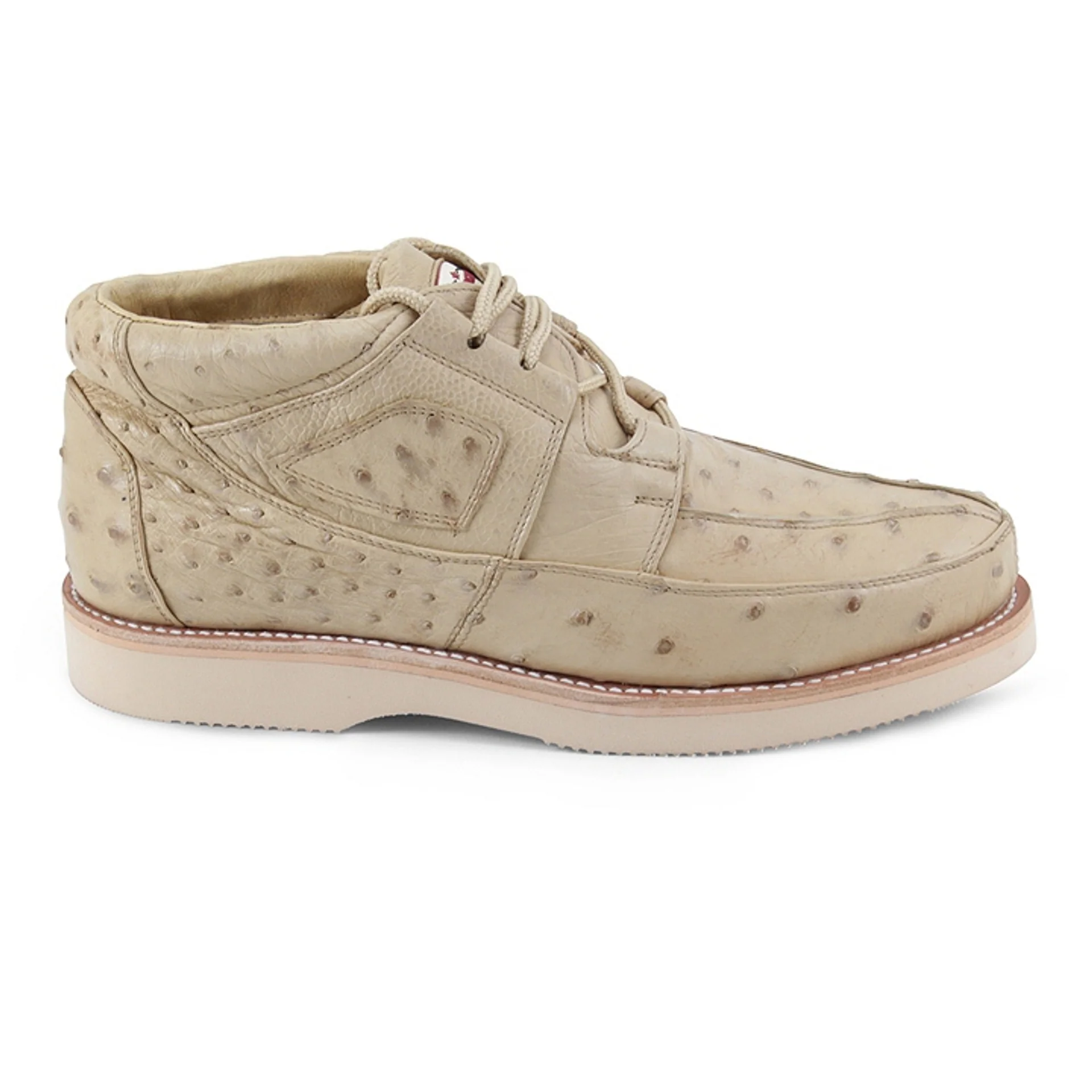 Los Altos Men's Round Toe Natural Python Snakeskin Boots - Image 2