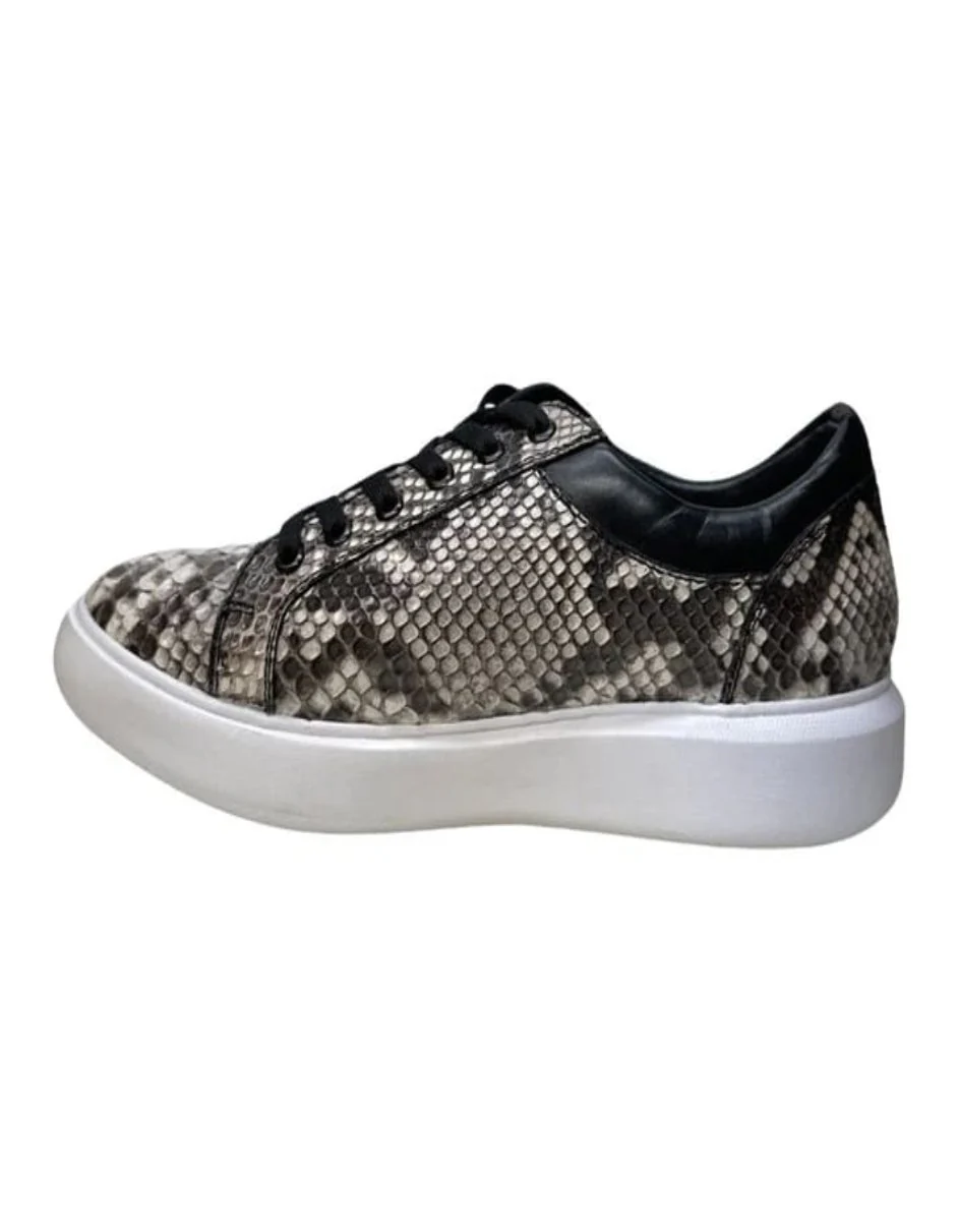 Los Altos Natural Python Low Top Sneakers - Image 2