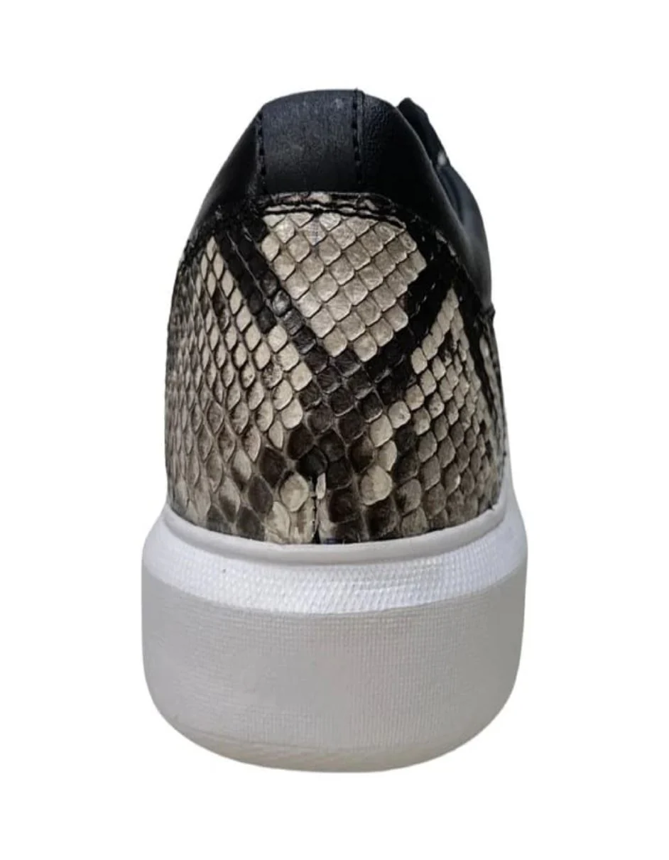 Los Altos Natural Python Low Top Sneakers - Image 4