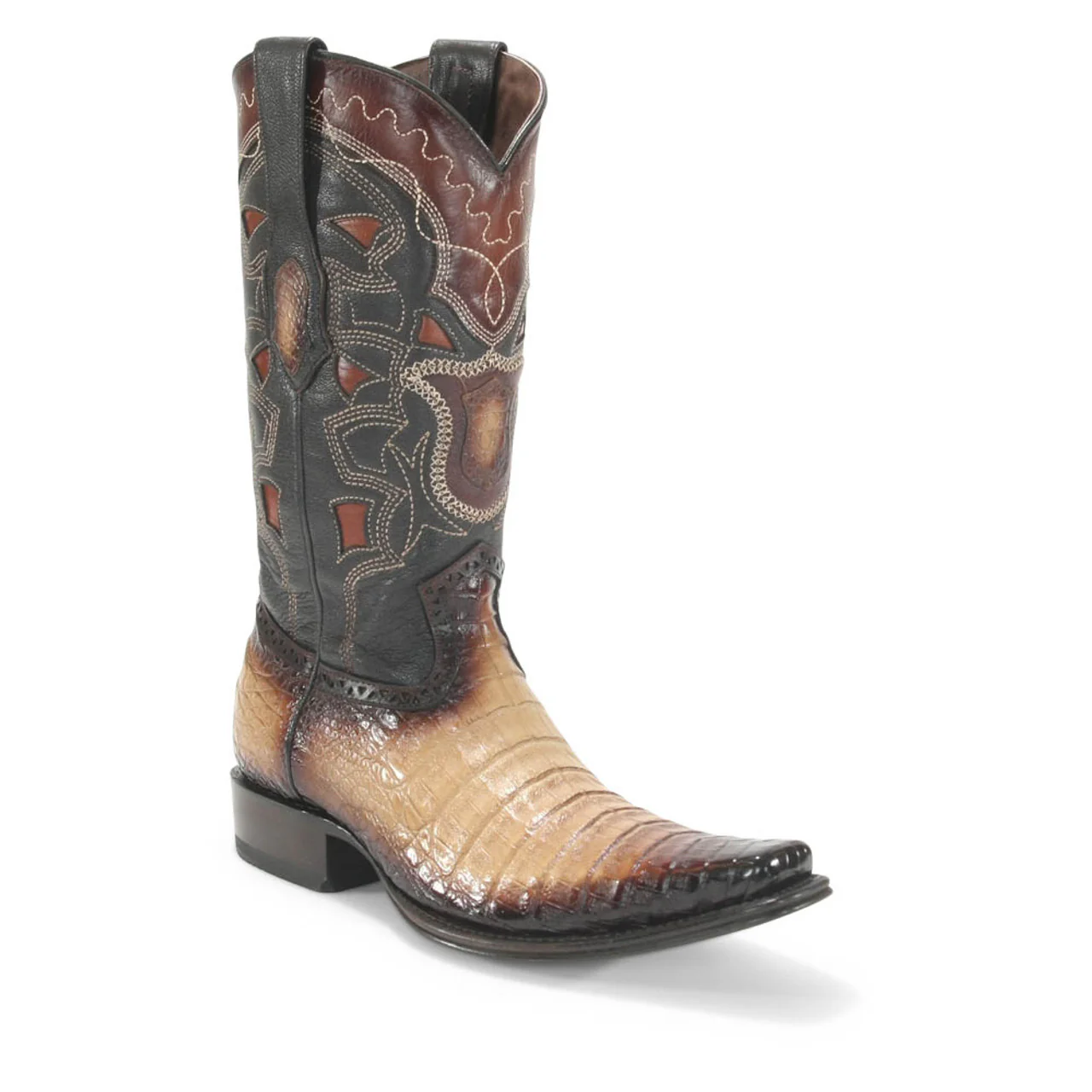 Los Altos Oryx Caiman Belly Square Toe Boots - Image 2