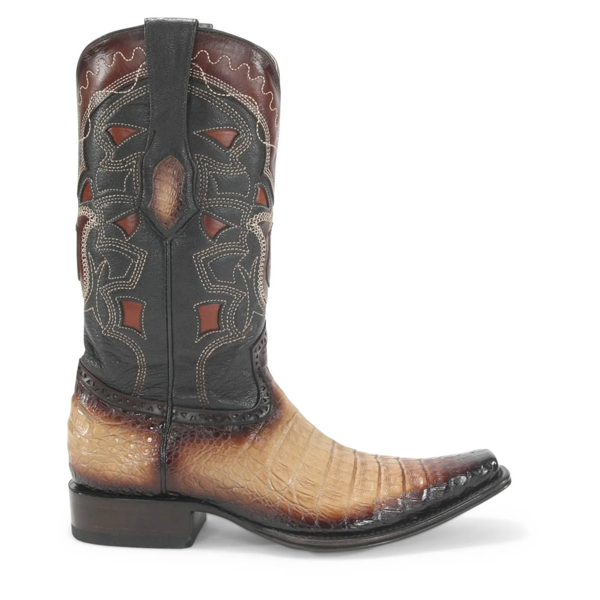 Los Altos Oryx Caiman Belly Square Toe Boots - Image 3