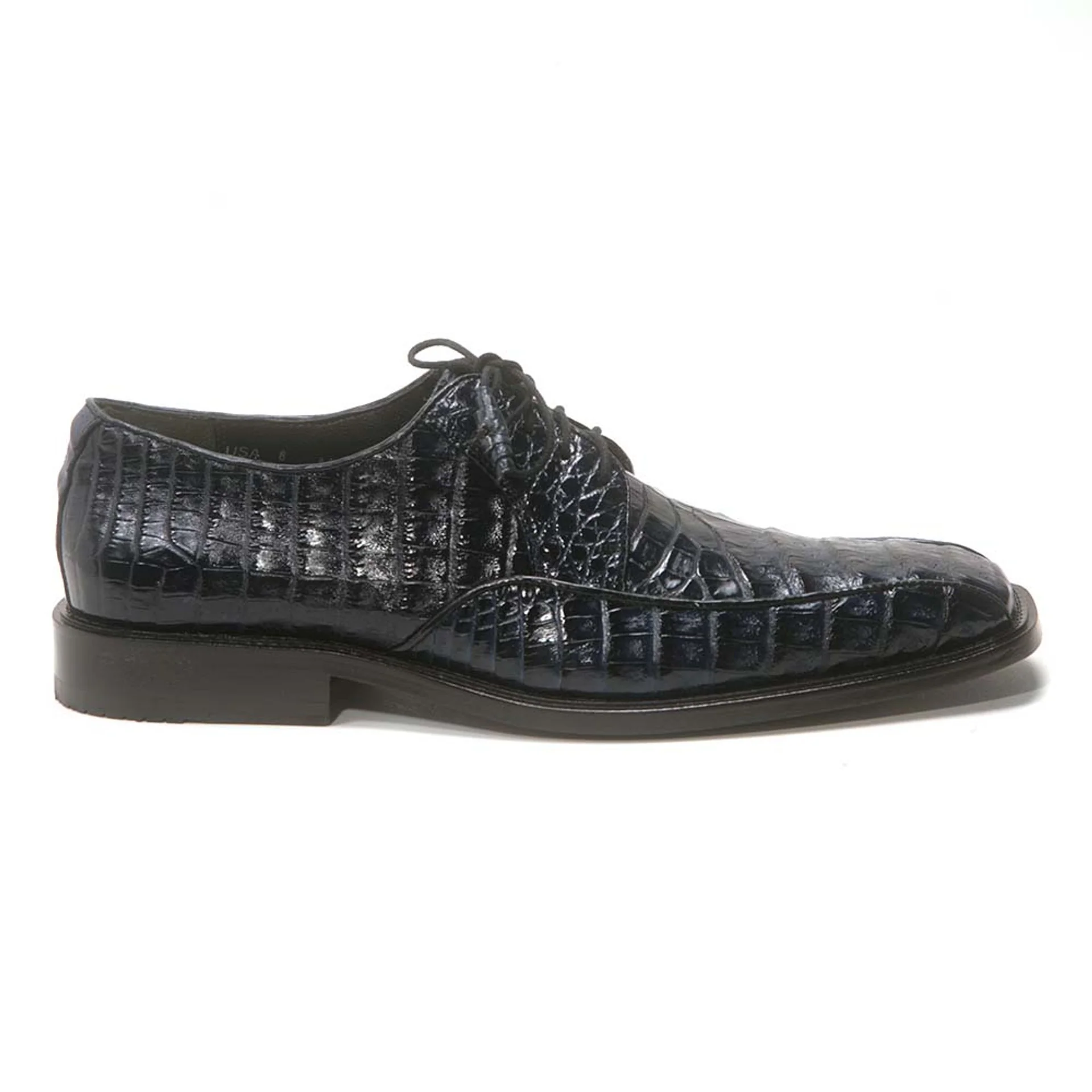 Los Altos Oxford Blue Caiman & Belly Crocodile Shoes - Image 6