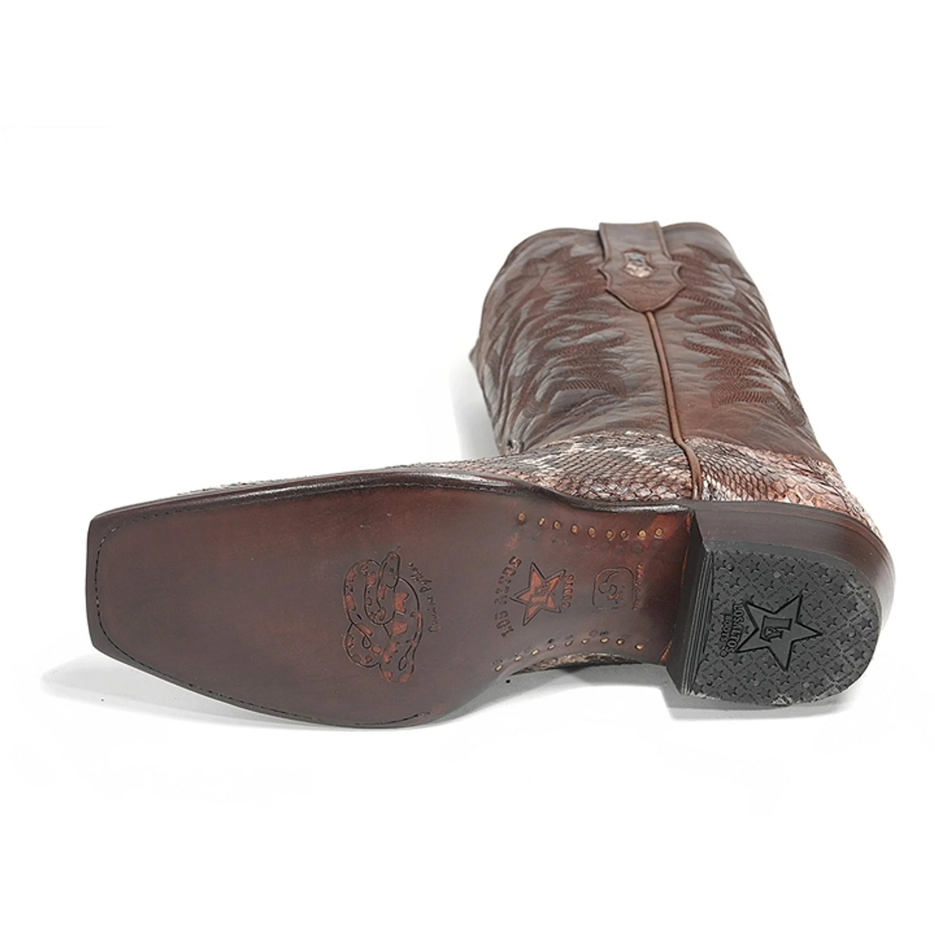 Los Altos Rustic Brown Genuine Python - Image 2