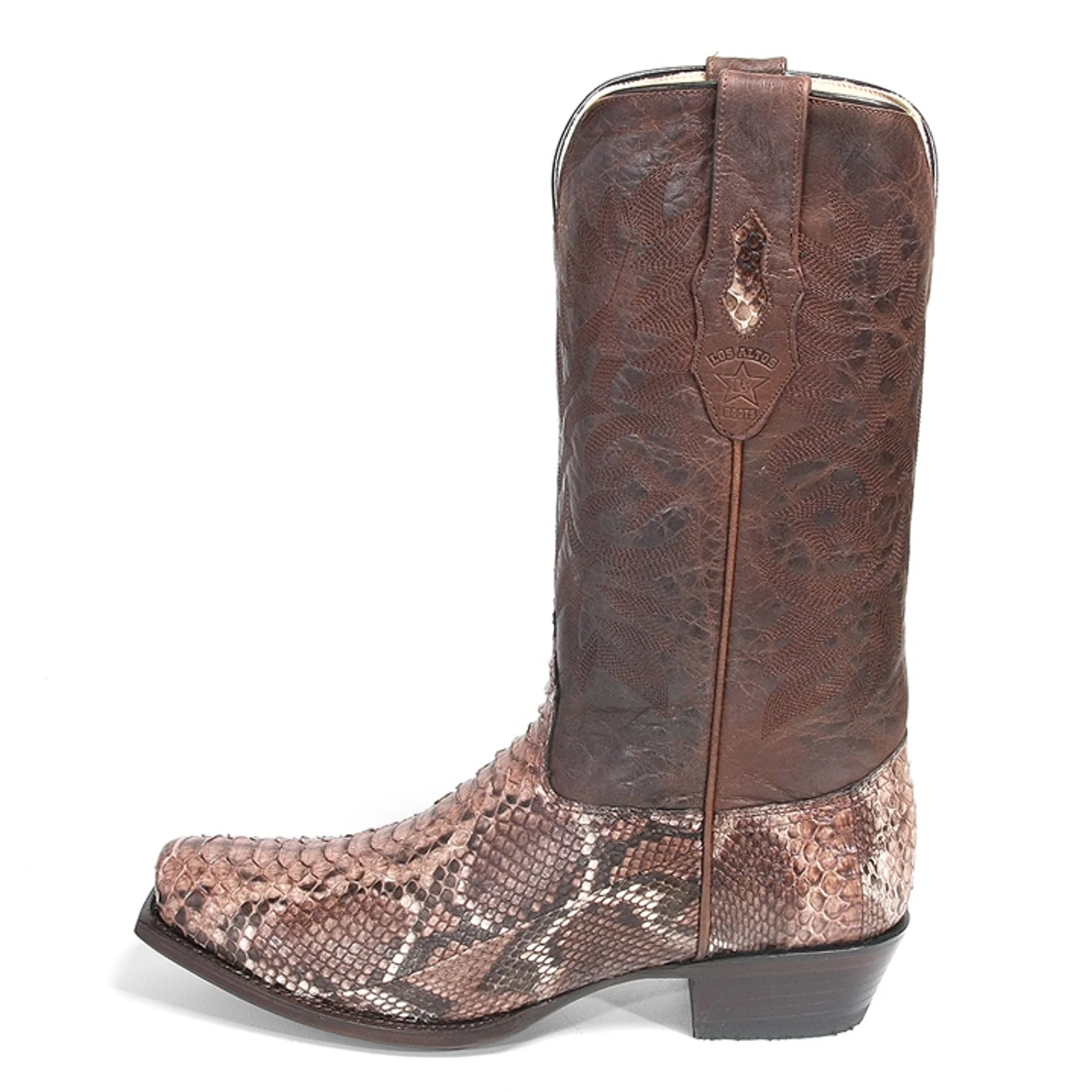 Los Altos Rustic Brown Genuine Python - Image 3