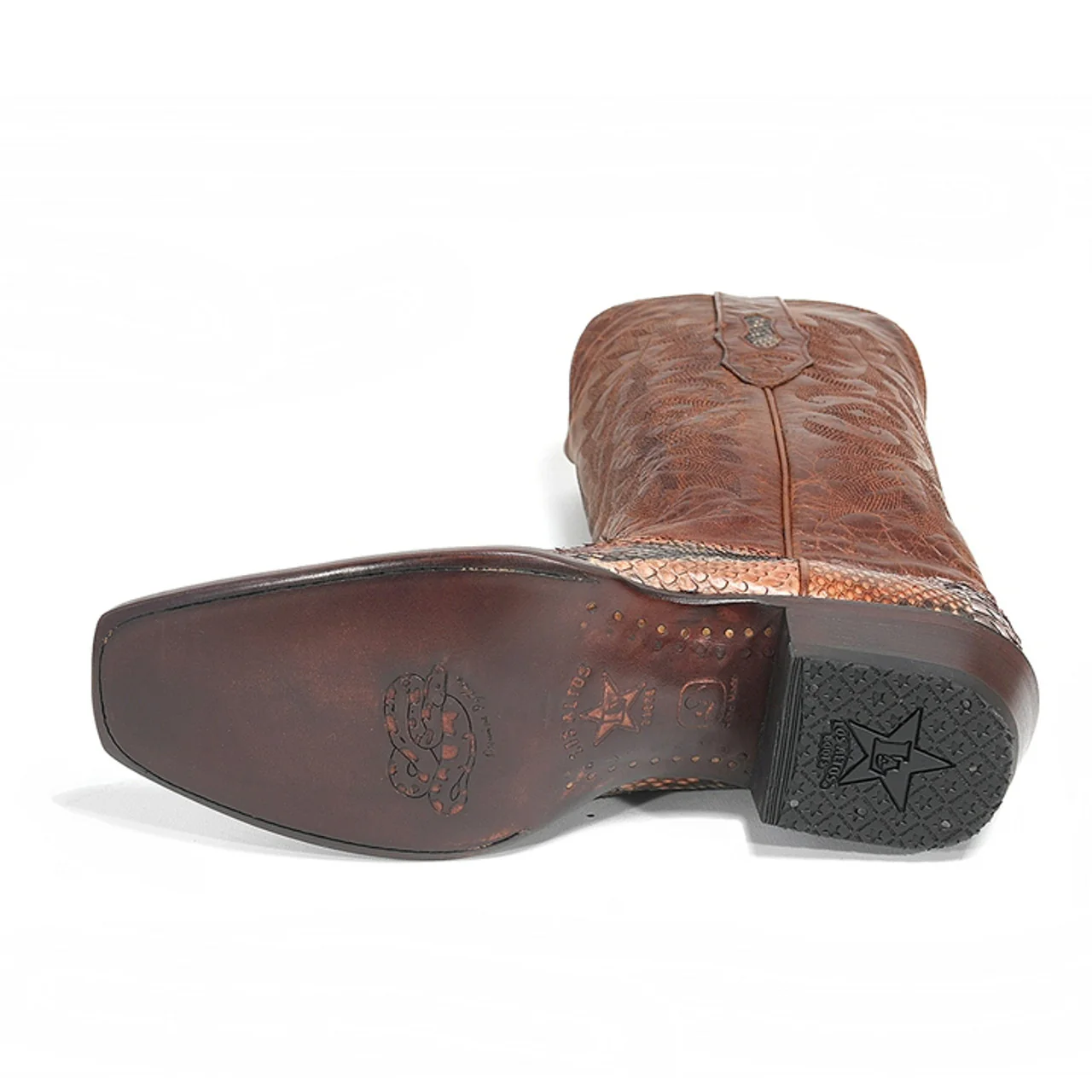 Los Altos Tan Cognac Genuine Python - Image 3
