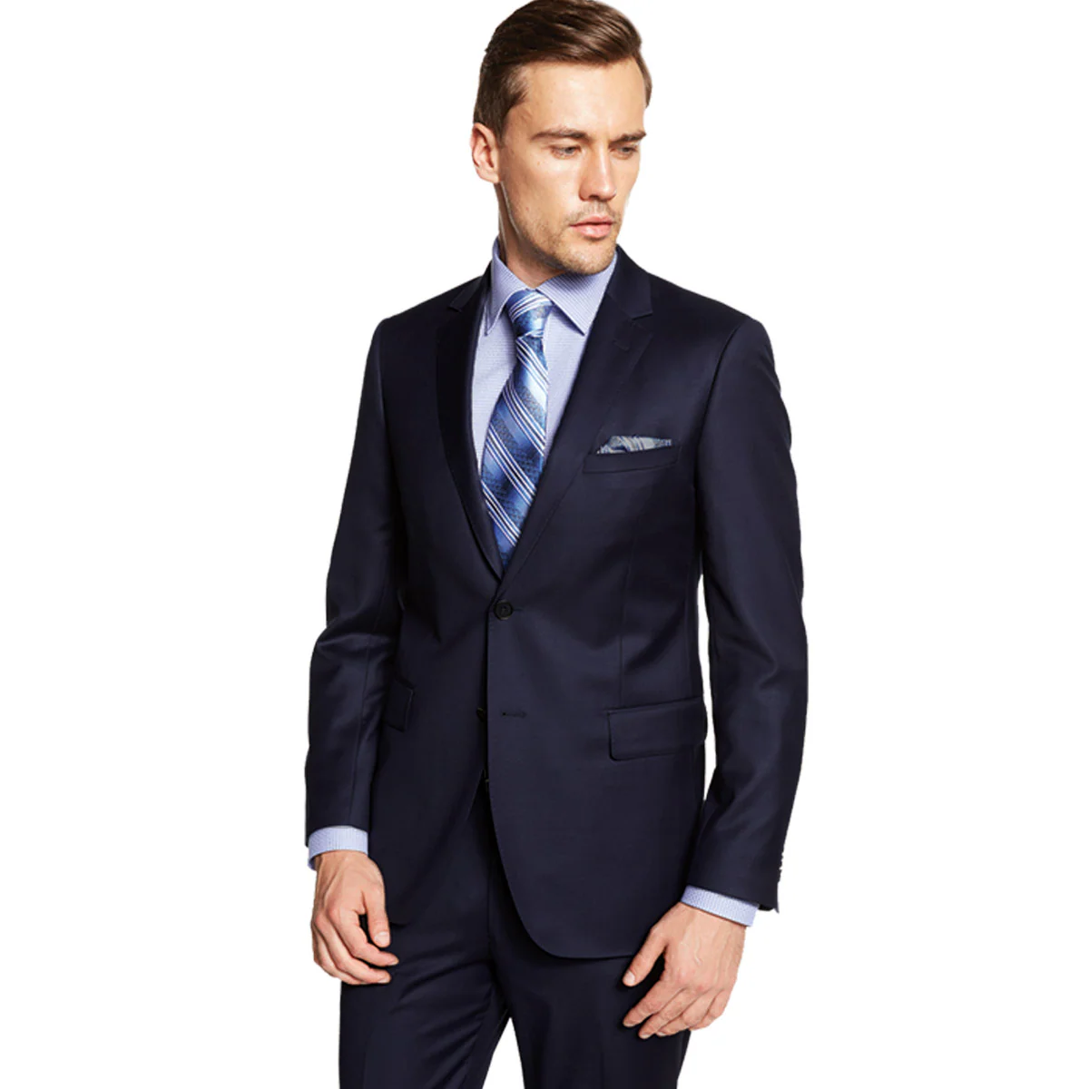 Tiglio 2-Button  Modern Fit in 3-Blue Navy Fabrics - Image 10