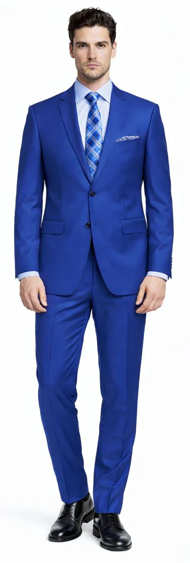 Tiglio 2-Button  Modern Fit in 3-Blue Navy Fabrics - Image 5