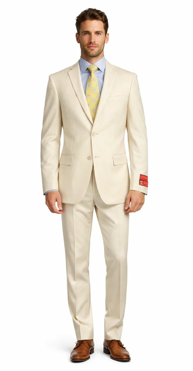 Tiglio Beige Two-button Wool Suit