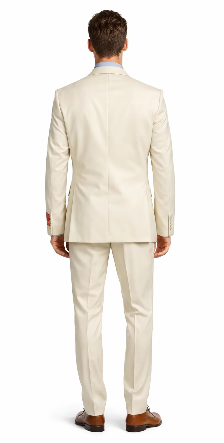 Tiglio Beige Two-button Wool Suit - Image 2