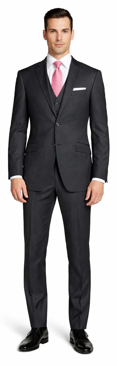 Tiglio Charcoal Two-button Wool Suit