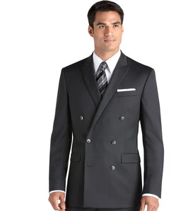 Tiglio Double-Breast Black, Grey, or Navy Wool Suit - Image 10