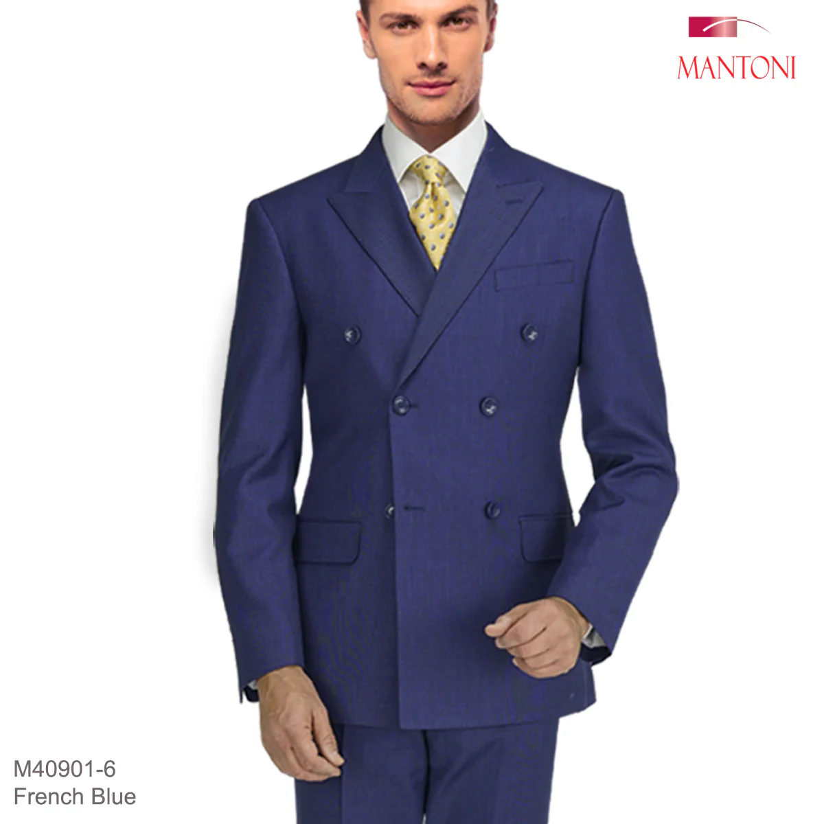 Tiglio Double-Breast Black, Grey, or Navy Wool Suit - Image 12