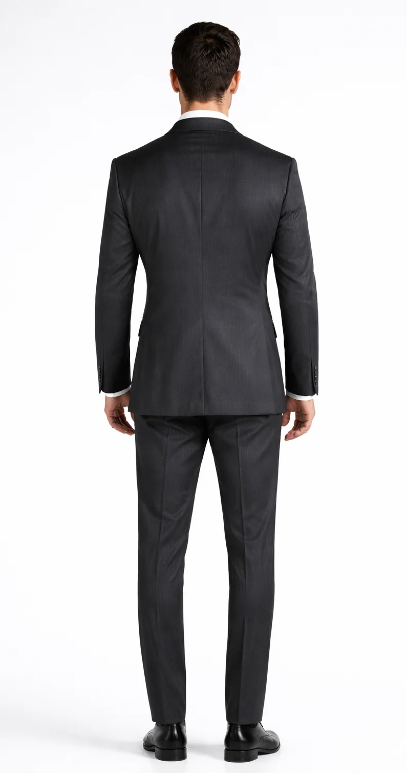 Tiglio Double-Breast Black, Grey, or Navy Wool Suit - Image 4