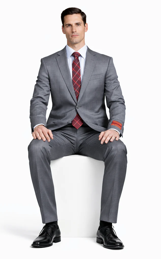 Tiglio Gray Two-button Super Wool Suit - Image 4
