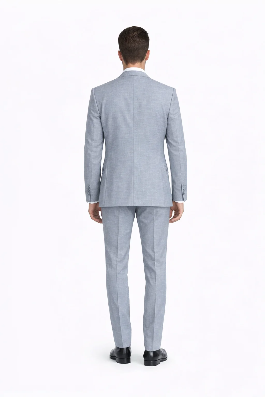 Tiglio Light Gray Suit for Men – Elegant Wedding and Business Formal Suit - Image 2