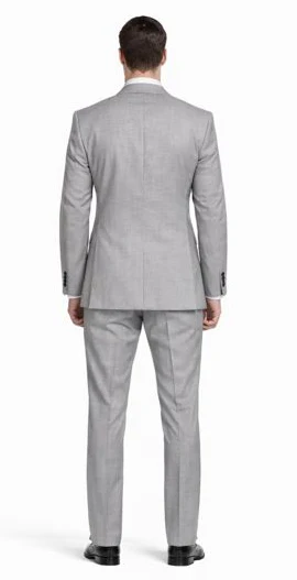 Tiglio Lt. Gray Two-button Wool Suit in Modern or Slim-Fit - Image 2
